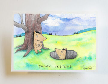 Õnnitluskaart "Sügav vestlus"