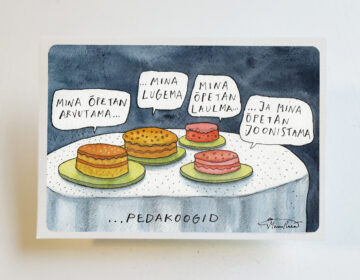Õnnitluskaart "Pedakoogid"
